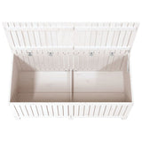 Garden Storage Box White 147x68x64 cm Solid Wood Pine 823851