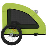Pet Bike Trailer Green Oxford Fabric and Iron 93962