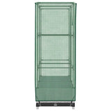 Raised Bed with Greenhouse Cover Rattan Look 80x40x123 cm 4015838