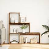 Room Divider Bookcase 3-Tier Old Wood 123x29x123 cm Engineered Wood 857992