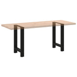 Dining Table Legs Black 2 pcs 50x cm Steel 4013300