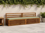 2-Piece Bench Cushions VUGHT 2 pcs 100% Polyester Light Green 950881