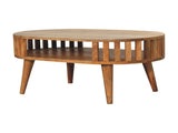 Solid Wood Ariella Coffee Table, 1 Shelf, Beige B2743P403108