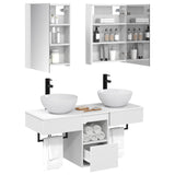 Bathroom Cabinet Set 5 pcs White 43 x 11.5 x 60.5 cm 3406287