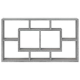 Wall Display Shelf 8 Compartments Grey Sonoma 342593