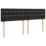 Box Spring Bed with Mattress Black 200x200 cm Faux Leather 3286136