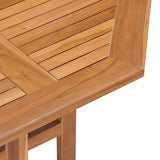 Folding Garden Dining Table 90x90x75 cm Solid Teak Wood 315447
