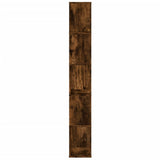 Bookcase 5-Tier Smoked Oak 45x23.5x162.5 cm Engineered Wood 852784