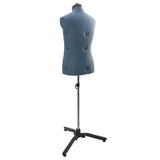 Adjustable Dress Form Male Manual Blue 37.5-45.5 inch Fabric 42018611