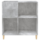 Record Cabinet Concrete Grey 84.5x38x89 cm Engineered Wood 831993