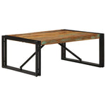 ZNTS Coffee Table Multicolour 80x80x35 cm Solid Wood Reclaimed 4016671