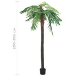 ZNTS Artificial Phoenix Palm with Pot 305 cm Green 336311