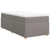 Box Spring Bed with Mattress Taupe 90x200 cm Fabric 3285349