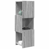 Corner Cabinet Grey Sonoma 30.5x30x95cm Engineered Wood 889834