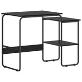 Desk with Storage Black Oak 100 x 50 x 75 cm 8007990
