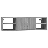 Wall Shelf Grey Sonoma 102x30x29 cm Engineered Wood 826364
