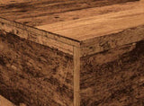 Coffee Table with LED Lights Old Wood 90x50x40 cm 857722