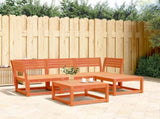 Garden Lounge Set Wax Brown Solid Pine Wood Standard Modular 3216907