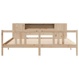 Bookcase Bed without Mattress 200x200cm Solid Wood Pine 3322289