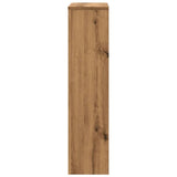 Radiator Cover Artisian Oak 104x20x82 cm Engineered Wood 852743