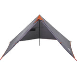 Family Tent Tipi 7-Person Grey and Orange Waterproof 94712