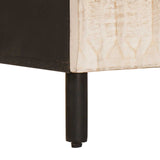 Bedside Cabinet White 50 x 33 x 60 cm Solid Mango Wood 4017875