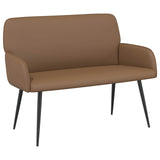 2 Seater Sofa with Metal Legs 2-Seater Cappuccino Faux Leather 42051013