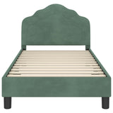 Children's Bed Frame with Headboard Sea Green 80 x 160 cm 42010941