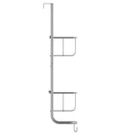 ZNTS EISL Wall-Mounted Shelf Matt Silver 30.5x13x62 cm 438831