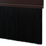 Self-adhesive Door Brush Seals 12 pcs Brown 100 cm 42019425