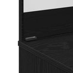 ZNTS Black Oak Dressing Table with Mirror - 74.5 x 40 x 141 cm 862782