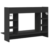 Wall-Mounted Desk Black 105x48x75 cm Engineered Wood 847969