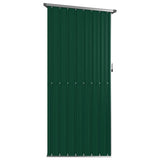 Garden Shed Green 118.5x97x209.5 cm Galvanised Steel 150899