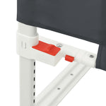 Toddler Safety Bed Rail Dark Grey 200x25 cm Fabric 10233