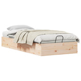 Ottoman Bed Frame with Storage Natural 80 x 200 cm 3418765