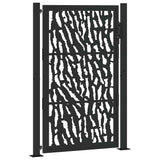 Garden Gate Black 100x150 cm Steel Trace Design 4100981