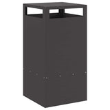 Fire Pit Black 50 x 50 x 100 cm Steel 858932