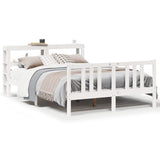 Bed Frame with Headboard without Mattress White 140x200 cm 3305970