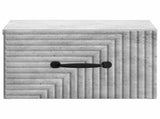 Wall-Mounted Bedside Cabinet with Drawer 2 pcs Concrete Grey 898602