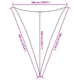 Sunshade Sail 160 g/m White 5x7x7 m HDPE 311264