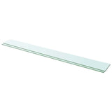 Shelves 2 pcs Panel Glass Clear 110x12 cm 3051587