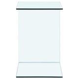 Side Table 40x40x60 cm Tempered Glass 332930