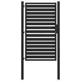Garden Gate Lockable Black 100x150 cm Aluminium 42004148