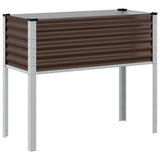 Garden Planter Brown 100x45x90 cm Steel 4008971