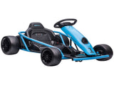 24V Drift Kart, Electric Ride-On Racing Go Kart w/ 2 Speeds, Steering Wheel, Pedals for Kids Aged T3398P348397