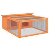 Rabbit Hutch Brown 117.5x97x47.5 cm Solid Wood Pine 172286