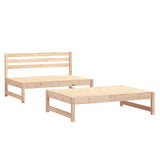 2 Piece Garden Lounge Set Solid Wood Pine 825723