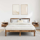 Floating Nightstand with Drawer 2 pcs Old Wood 40 x 31 x 28 cm 871753