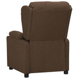 Recliner Chair Brown Fabric 339052