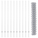 Fence and Post Silver 1.5 x 10 m Steel 3336291